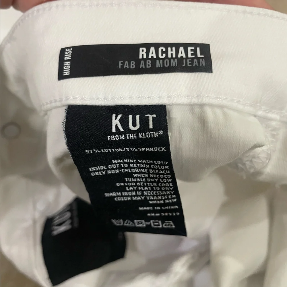 KUT From The‎ Kloth High Rise Rachel Fab AB Mom Jean sz 2 - Picture 7 of 10